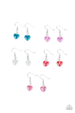 Load image into Gallery viewer, Starlet Shimmer Heart Glitter Earrings