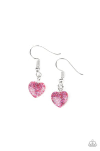 Starlet Shimmer Heart Glitter Earrings